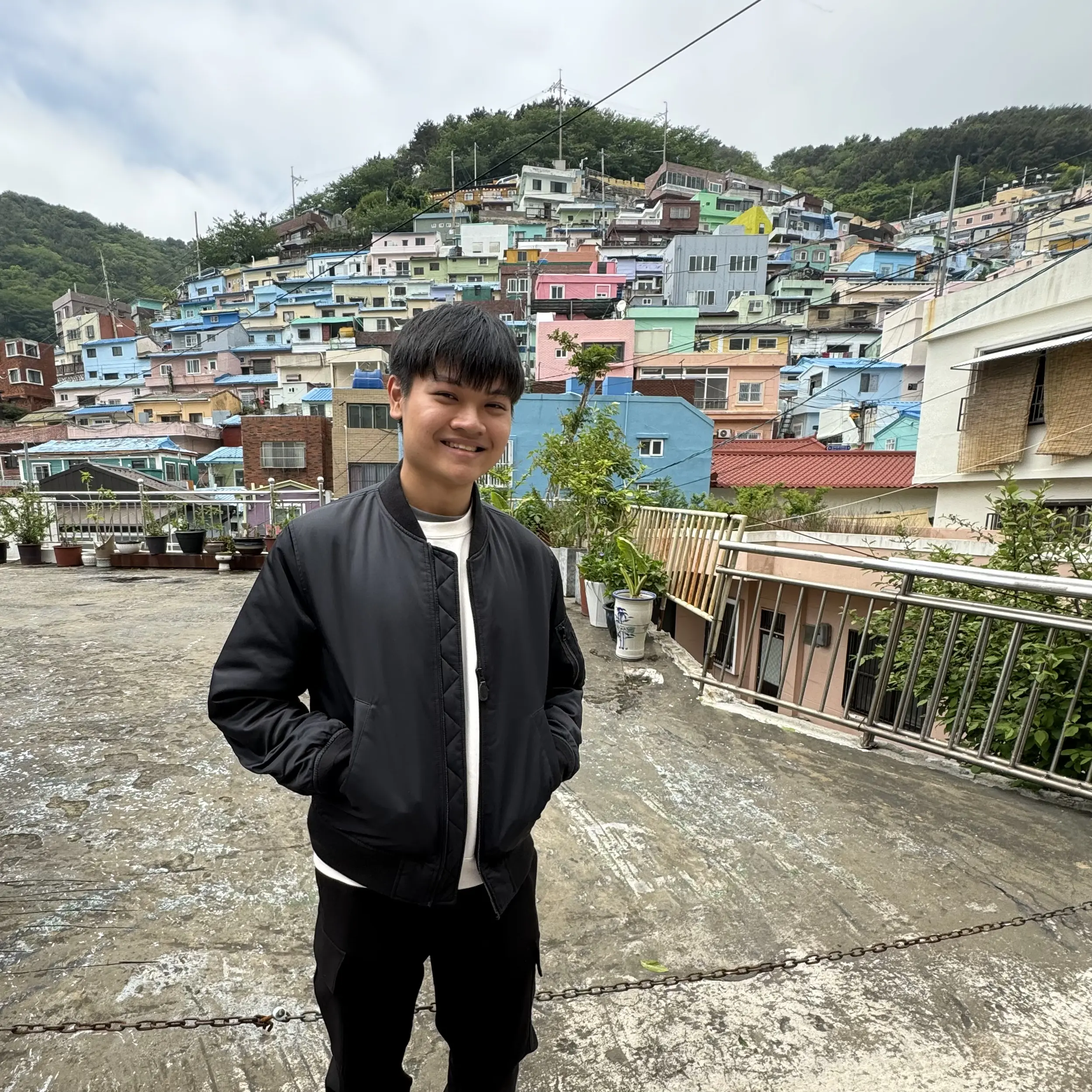 A picture of Jeff Sieu at Gamcheon Culture Village in Korea
